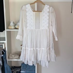 Cream boho dress